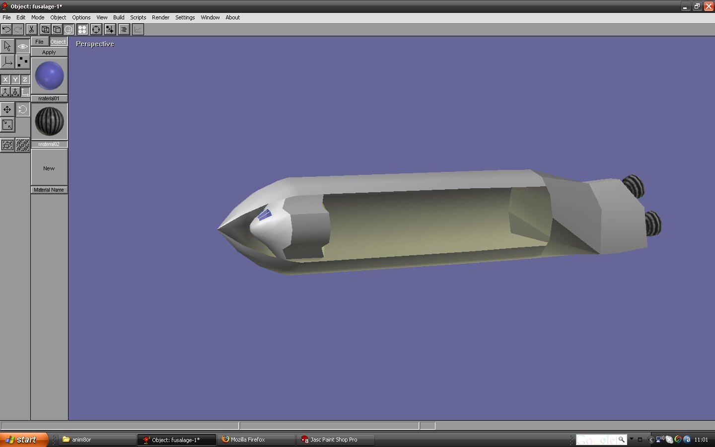 a cutaway of the launch system minus External tank, SRB's, and second stage.