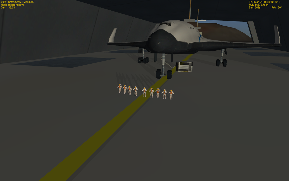 Another shot of the 9 astronauts.