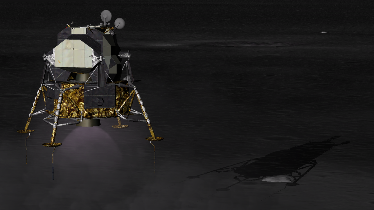 Apollo 11 landing.
Add-on used: AMSO.