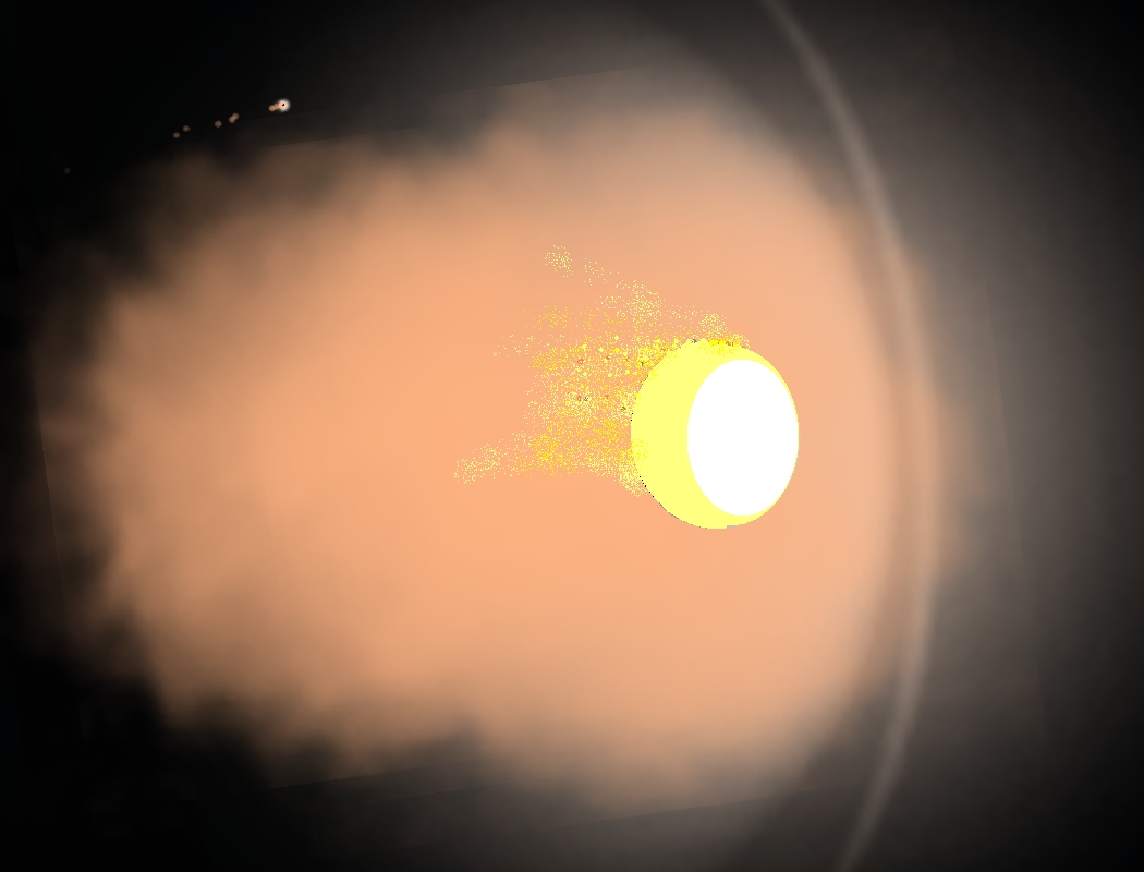 Apollo reentry (you can see the SM burning up behind)