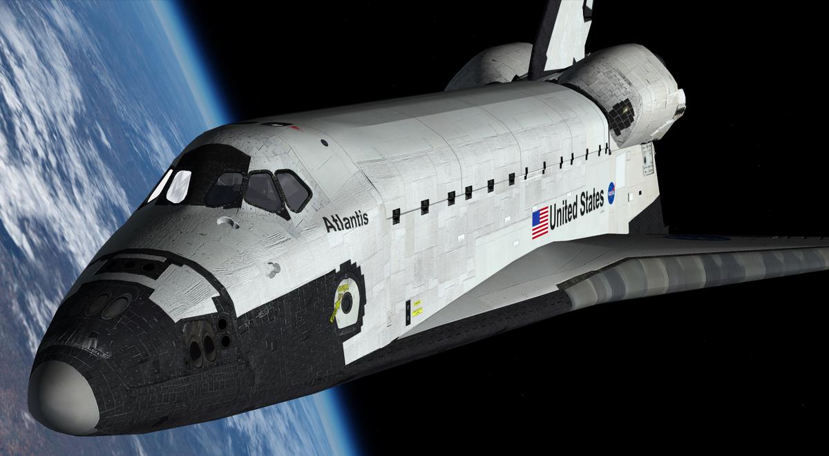 Atlantis in Low Earth Orbit