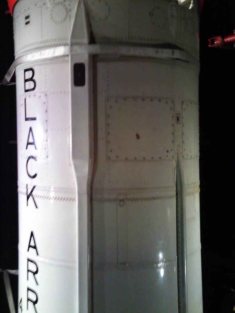 Black Arrow rocket at the London Science Museum.
