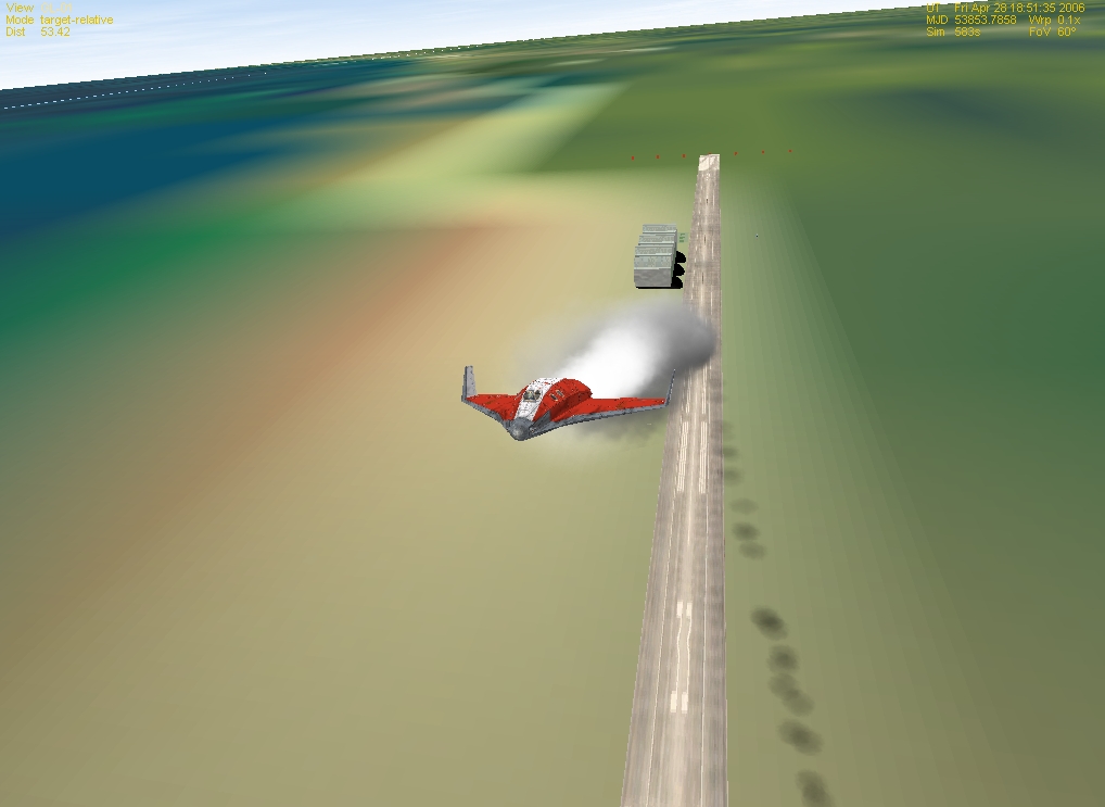 DG taking off from the runway.