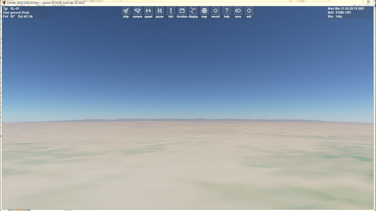 E. Bruneton's atmosphere in D3D11Client - day
