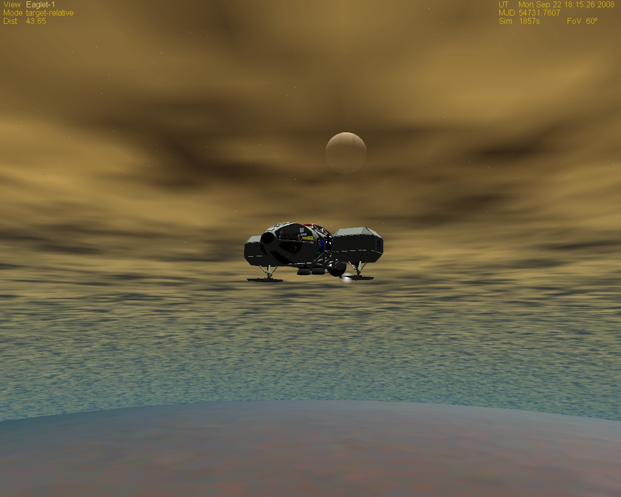 Eaglet descending to Titan