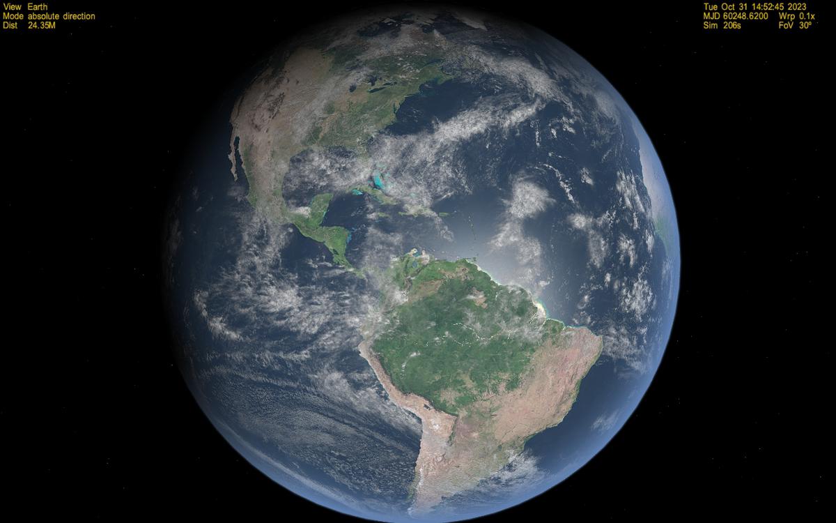 Earth in space