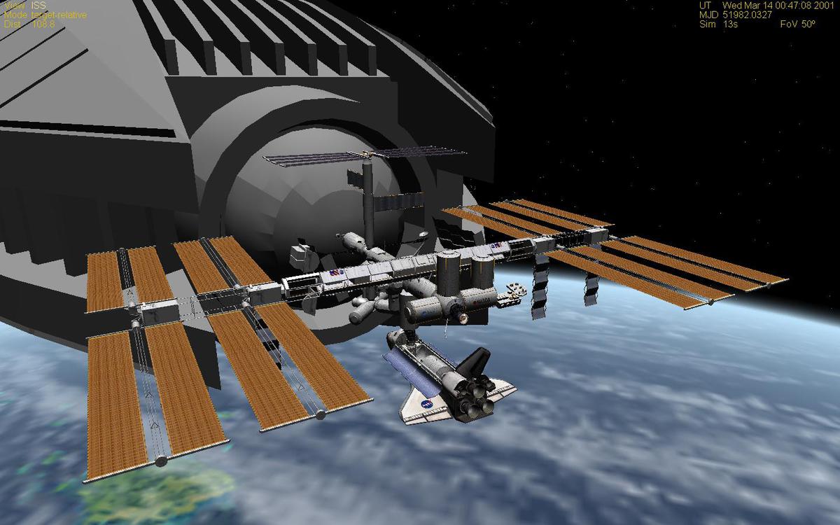 Flamberge and ISS Shuttle by Japa