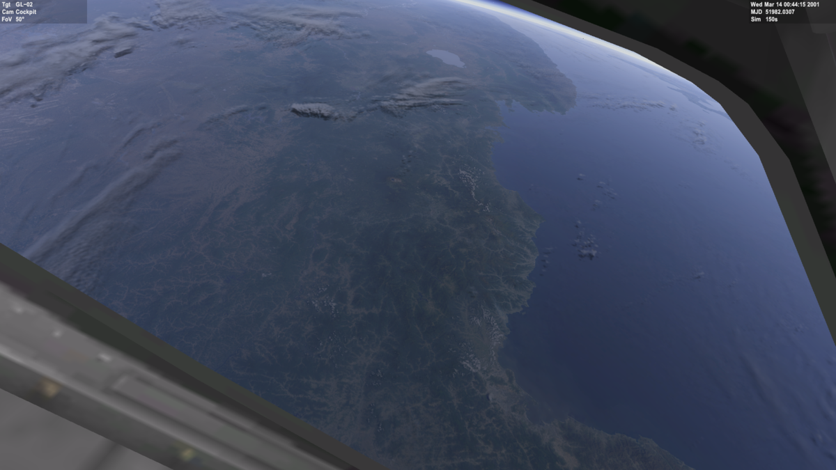 Flying over...........I don't know.