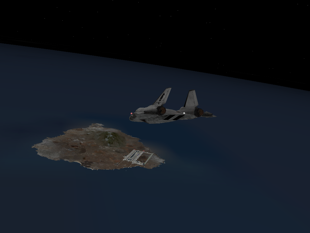 Gliding down to Wideawake.