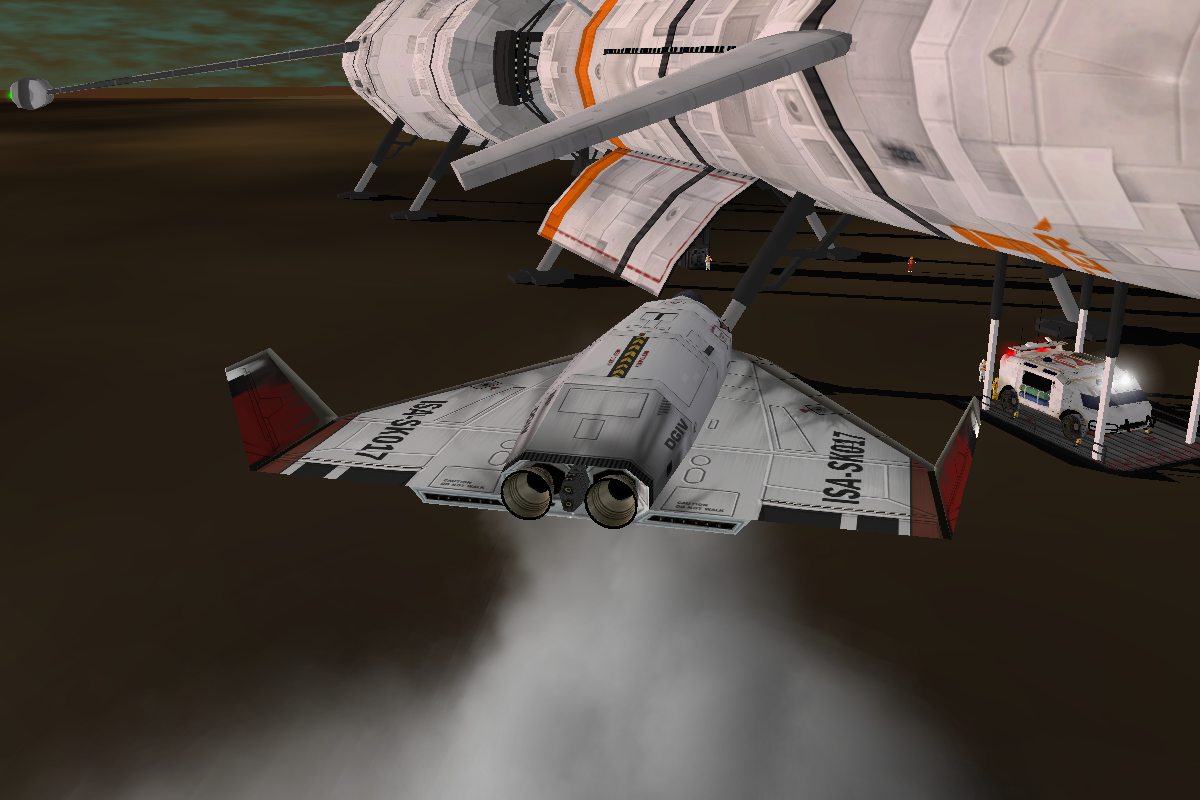 hovering very low on Titan