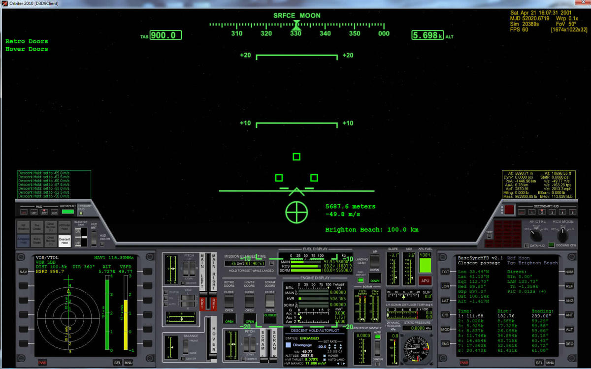 Initiate terminal landing burn