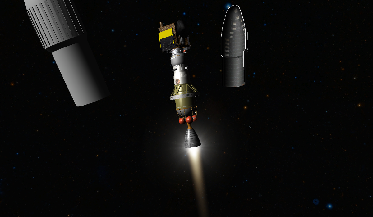 Mars Global Surveyor Takeoff!