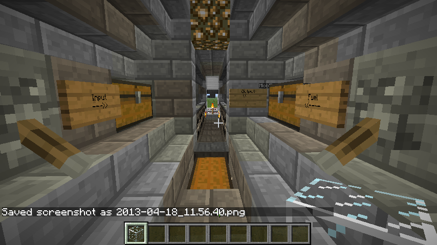 Mega Furnace, 16 furnace's feed from 1 chest.
