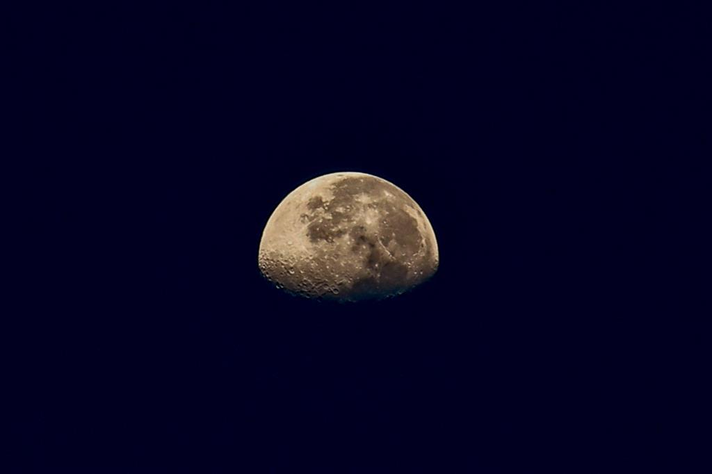 Moon Summer 2013 near Riverside town, California. USA.