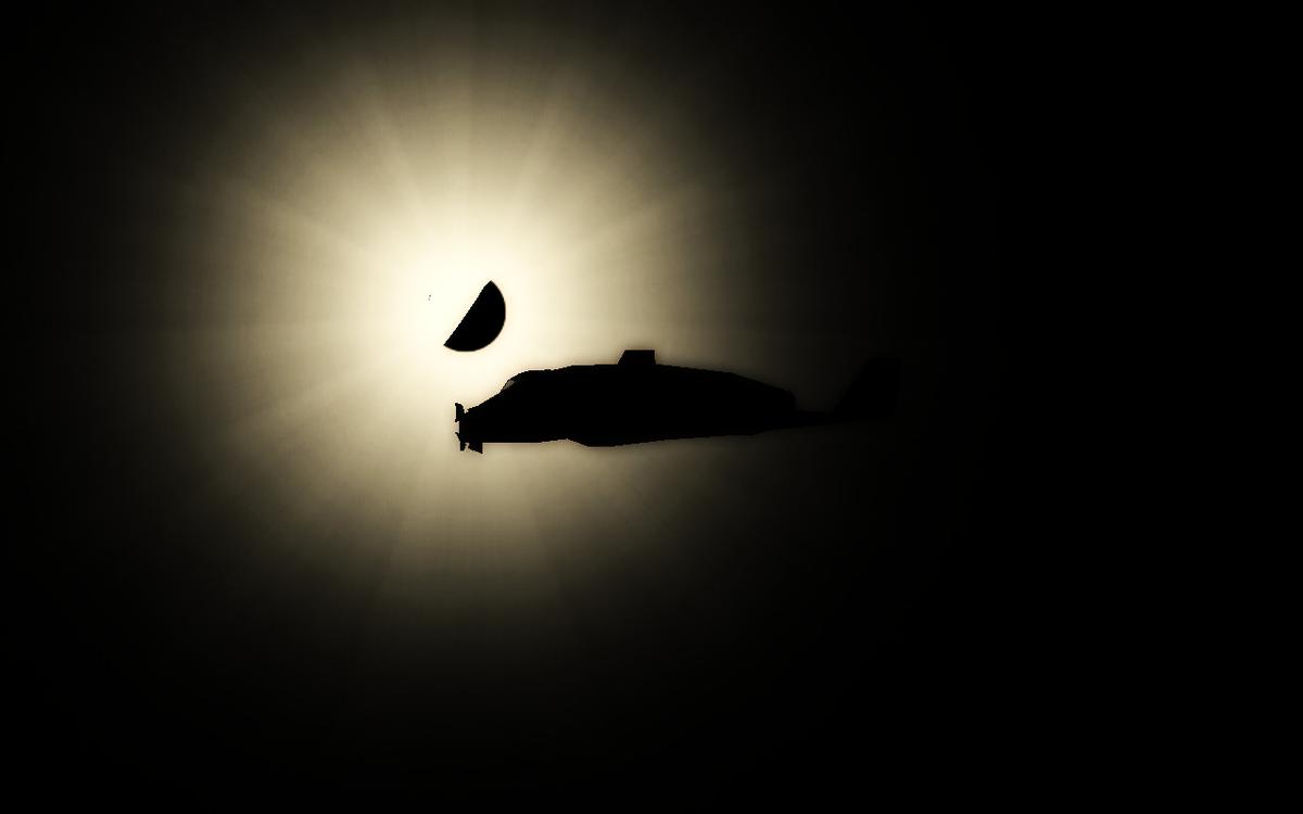 Night on the sun............