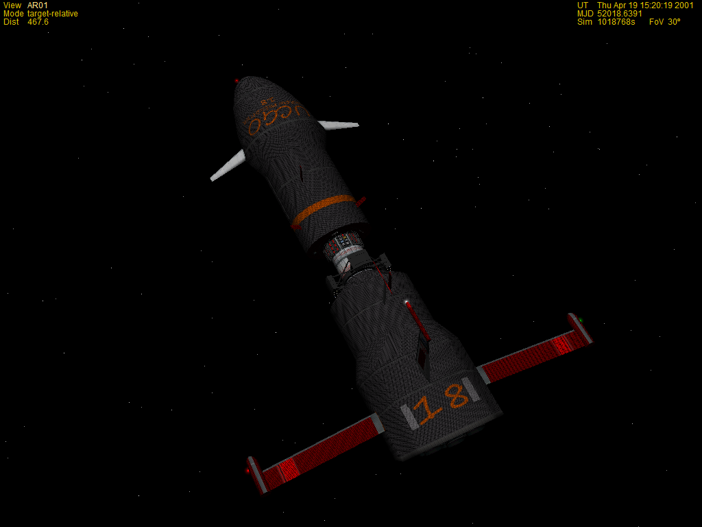 Orange and black half way done