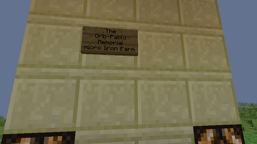 Orb-Pablo Memorial Micro Iron Farm