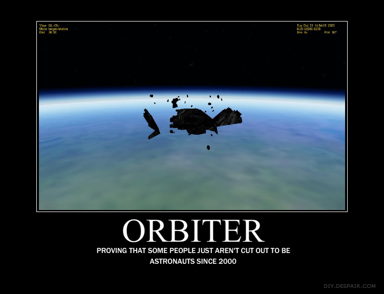 Orbiter demotivator