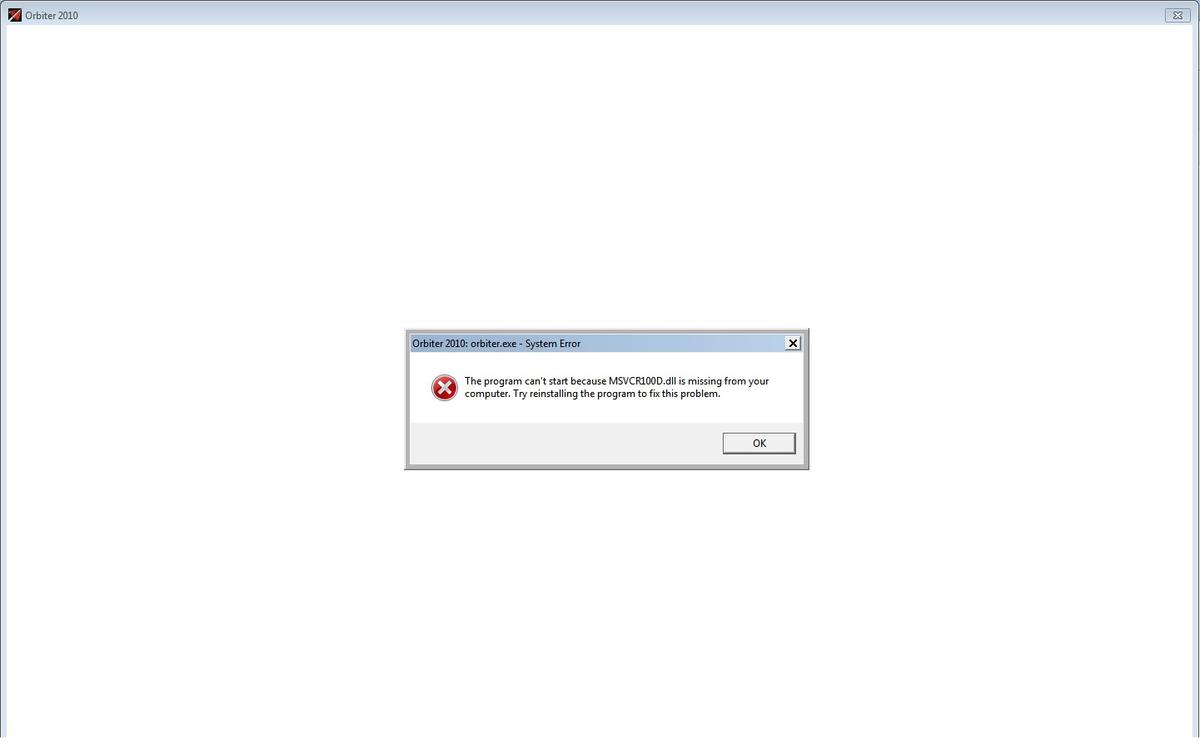 orbiter error