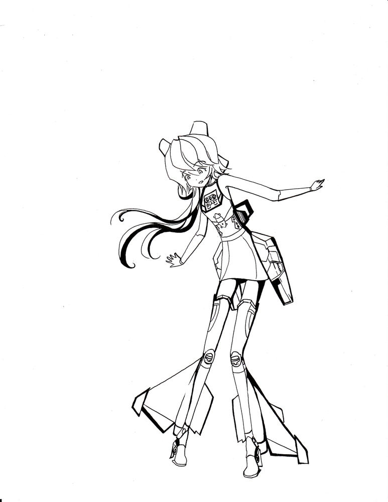 She can't stand...
Ink