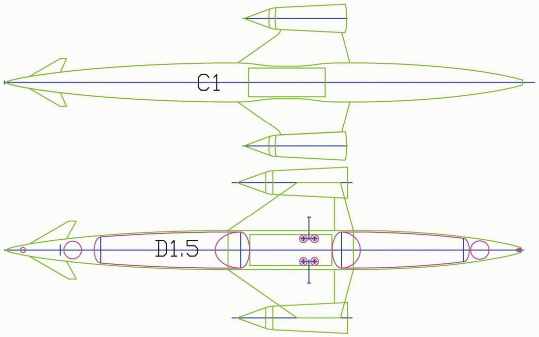 Skylon comparison C1 vs D1.5