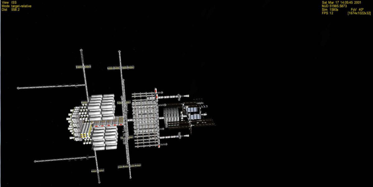 SSTV docked with ISS