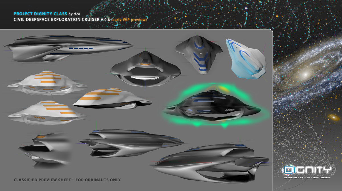 Still at shape optimization - getting more and more to be a space yacht.