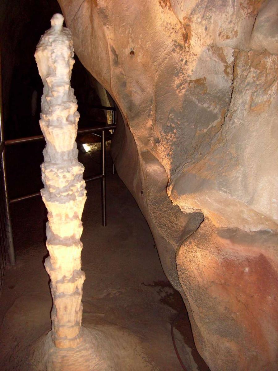Tall (about 6') slender stalagmite