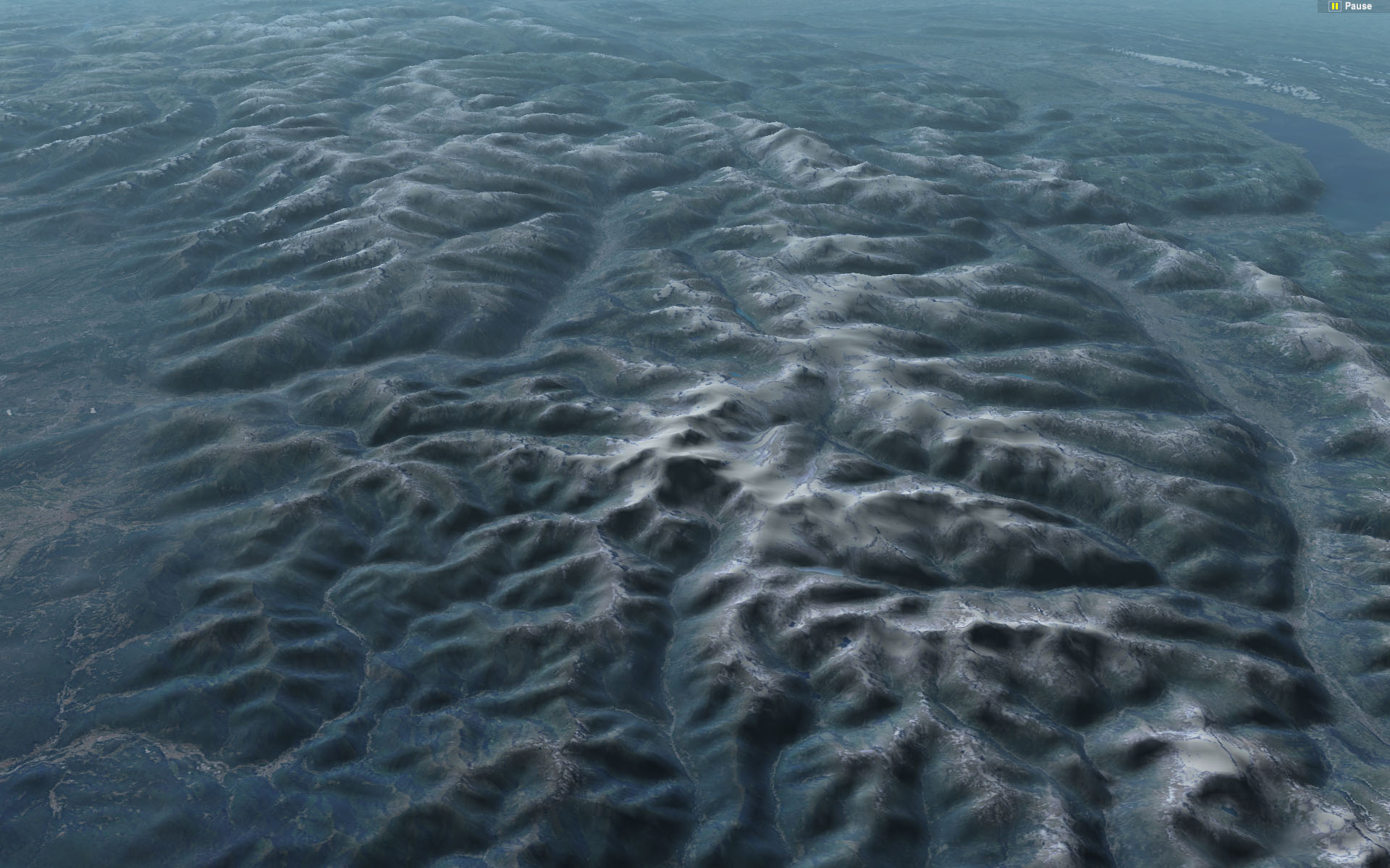 Terrain sample: mesh grid 33x33