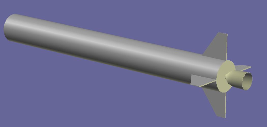 The first picture of the development of the SOC rocket.