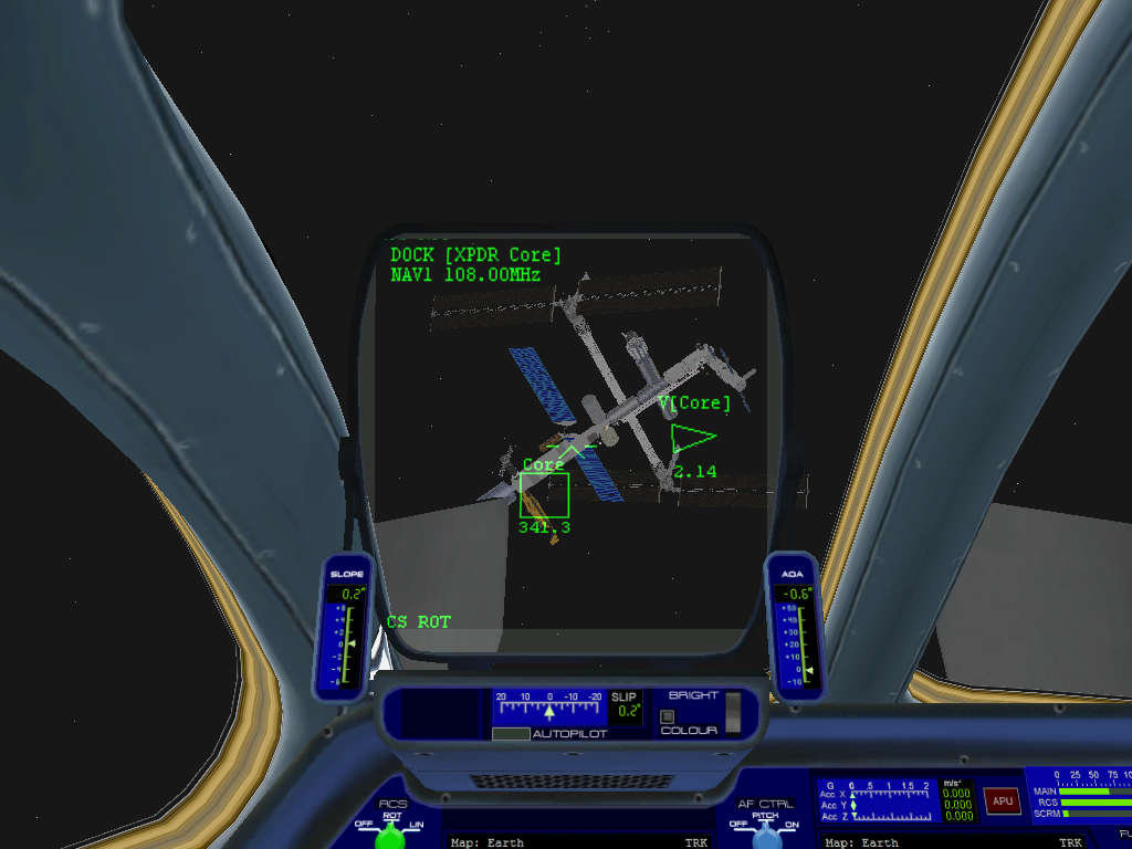 The OFSS from the flight deck.