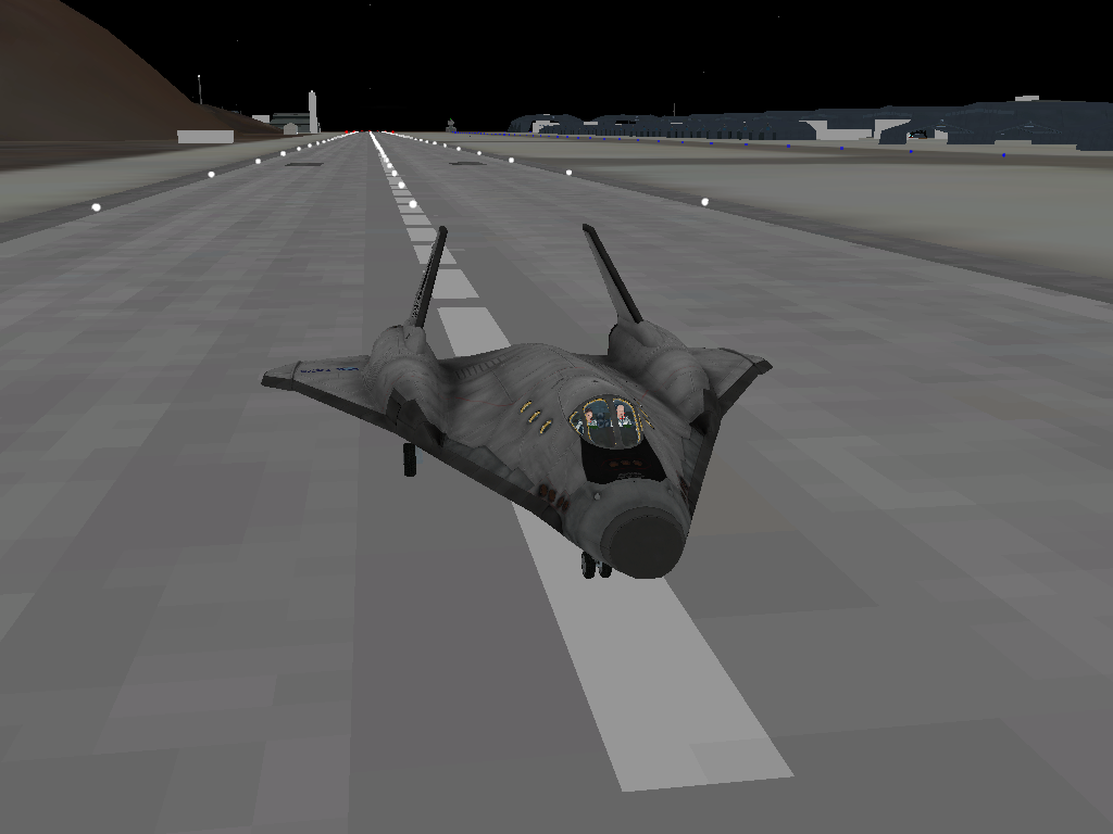 Touchdown after a successful mission.