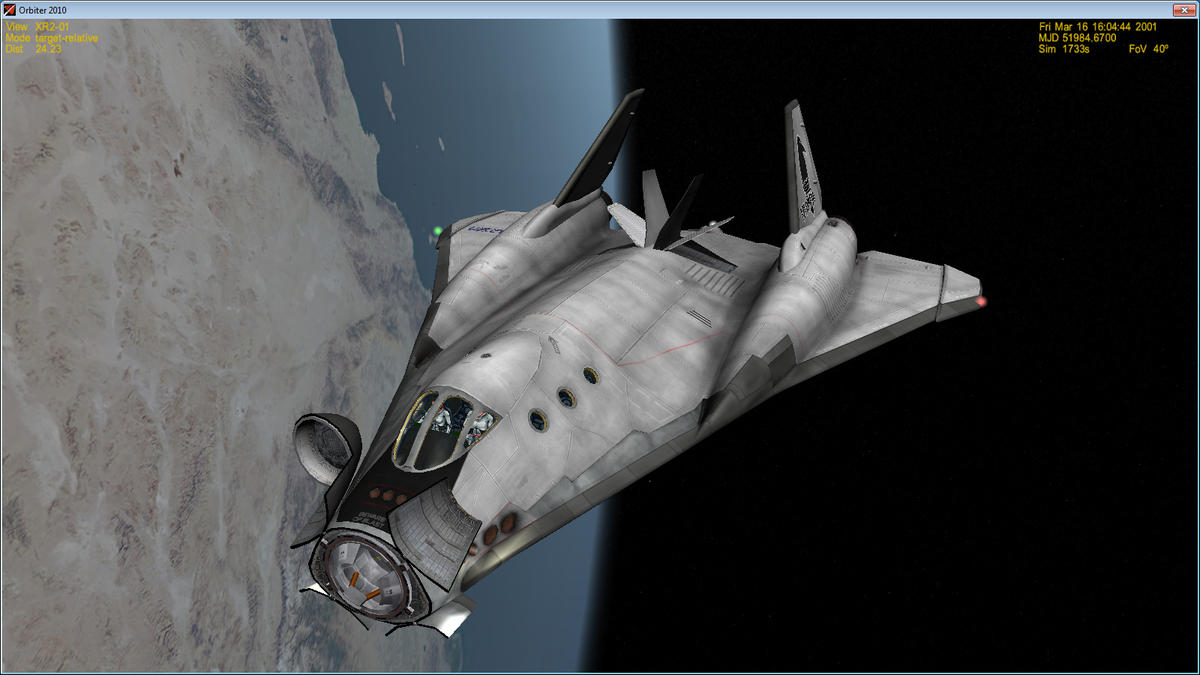 XR2 Over Los Angeles. I live in the San Fernando Valley, just a bit off the starboard wingtip of my beloved Ravenstar. North is down, sort of.